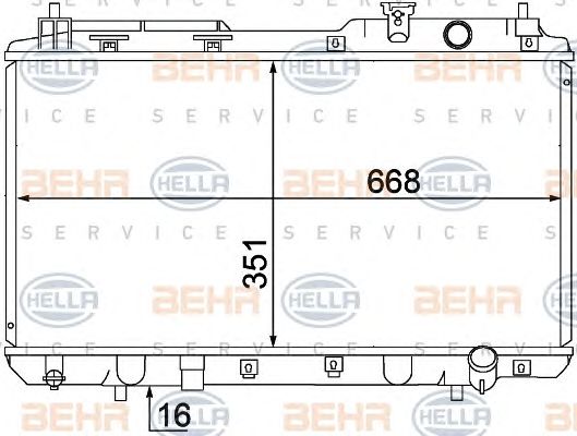 Radiator, racire motor HONDA CR-V 2,0 16V