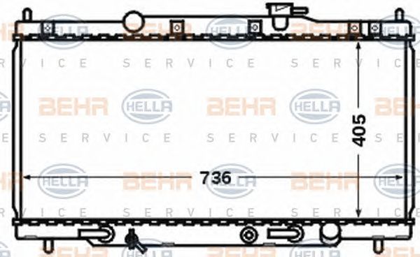 Radiator, racire motor HONDA CR-V II 2,0 01-06