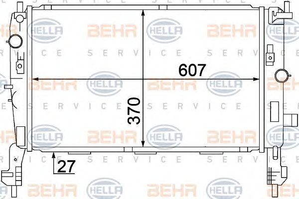 Radiator, racire motor OPEL MERIVA 1,7DTI 03-