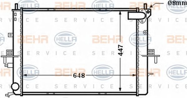 Radiator, racire motor ROVER 75 99-