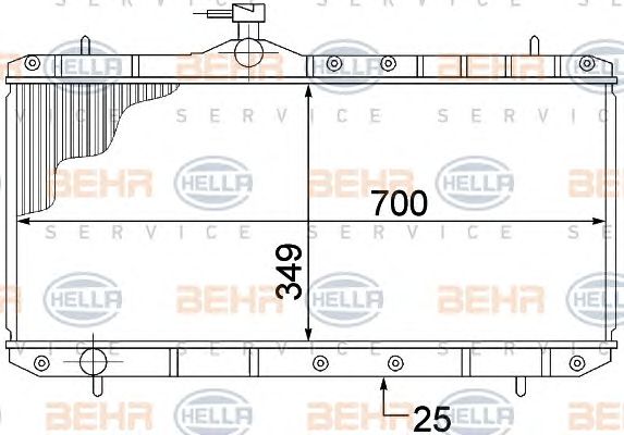 Radiator, racire motor SUZUKI LIANA 1,3-1,6 02-