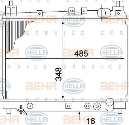 Radiator, racire motor TOYOTA YARIS 99-