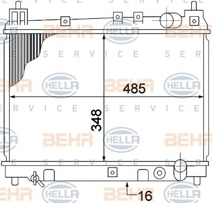 Radiator, racire motor TOYOTA YARIS 1,3-1,5 99-