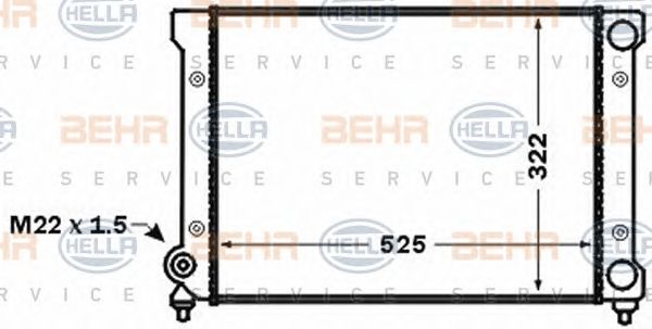 Radiator, racire motor VW PASSAT 1,8 88-97