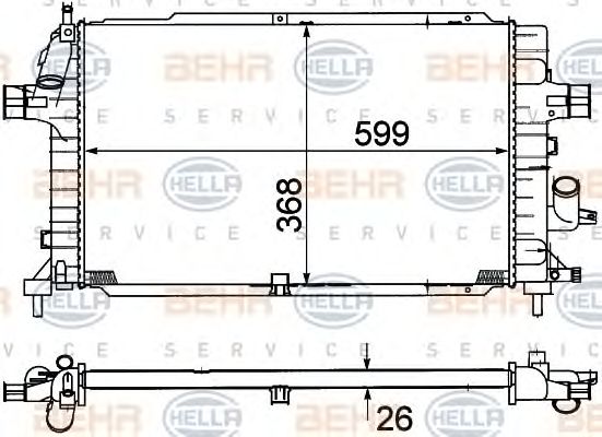 Radiator, racire motor OPEL ASTRA H 1,7CDTI