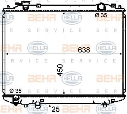 Radiator, racire motor FORD RANGER/MAZDA B 99-