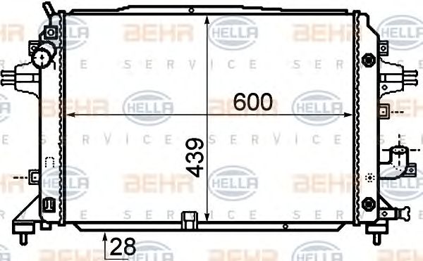 Radiator, racire motor OPEL ZAFIRA 05- DIESEL