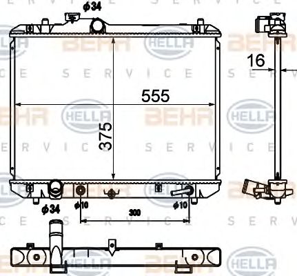 Radiator, racire motor SUZUKI SWIFT 1,3/1,5 05-