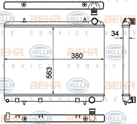 Radiator, racire motor CITROEN C4 04-