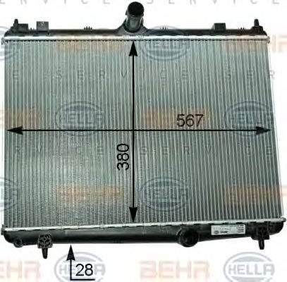 Radiator, racire motor PEUGEOT 407/508/C5 III 2,0HDI 08-