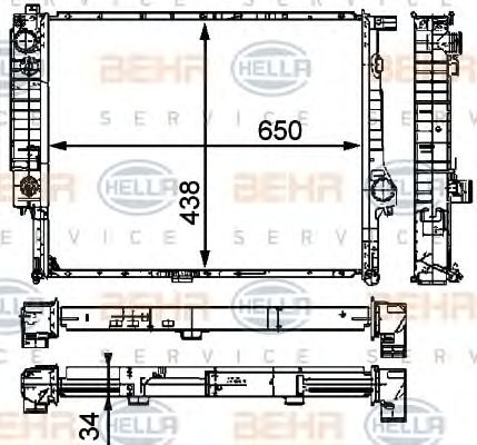 Radiator, racire motor BMW 750/850 E32/E31