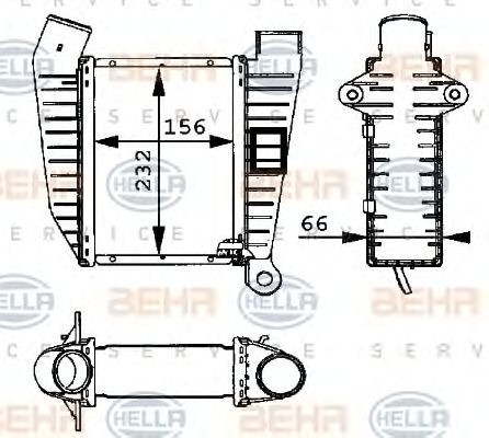 Intercooler, compresor