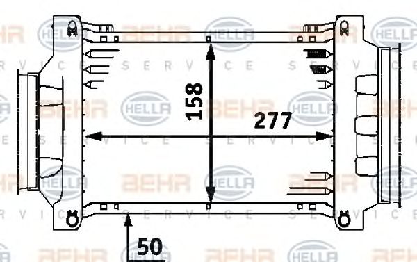 Intercooler, compresor MINI COOPER 1,6B 02-