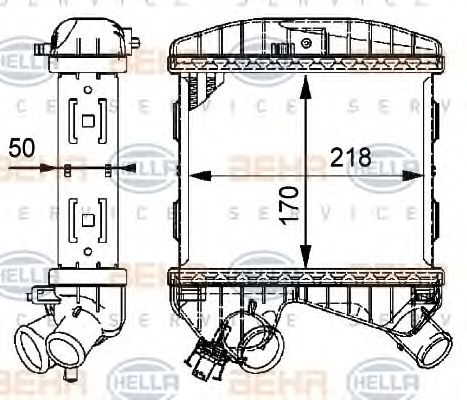 Intercooler, compresor SMART 0,8CDI