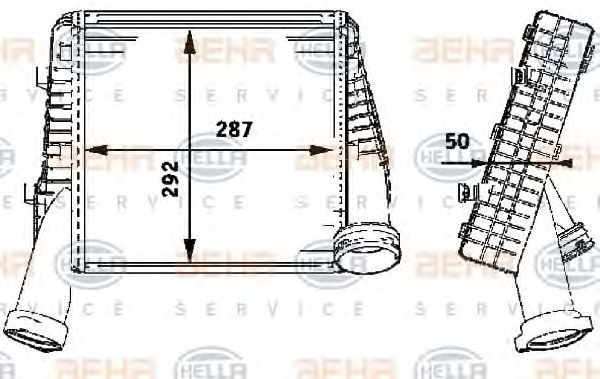 Intercooler, compresor