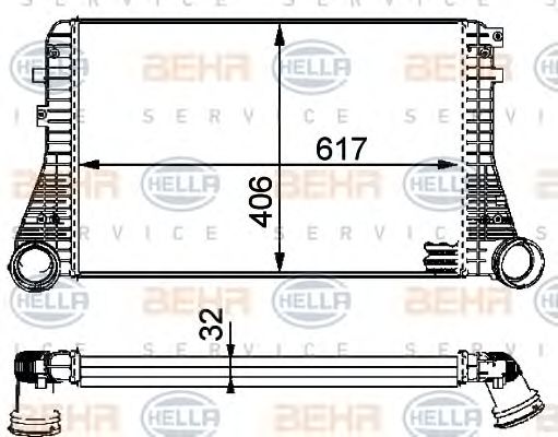 Intercooler, compresor VW GOLF V 1,4TSI-2,0TDI