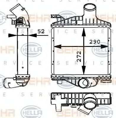 Intercooler, compresor MERCEDES-BENZ VITO 2,3TD 96-03