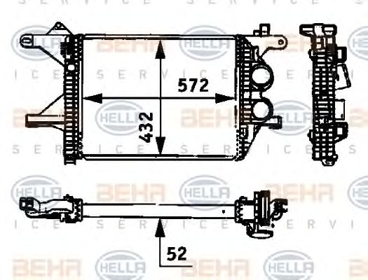 Intercooler, compresor MERCEDES-BENZ VARIO 96-