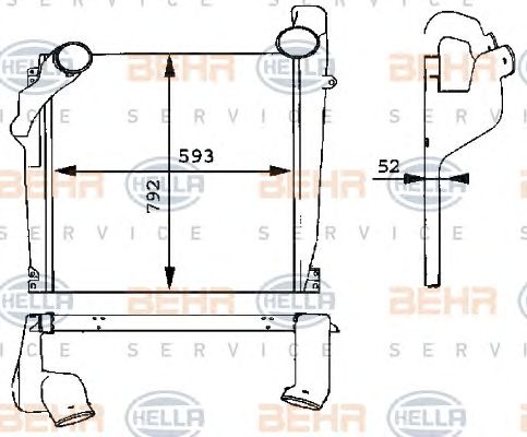 Intercooler, compresor