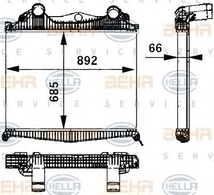 Intercooler, compresor