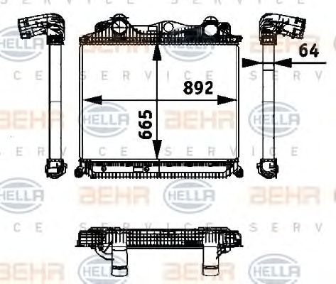 Intercooler, compresor