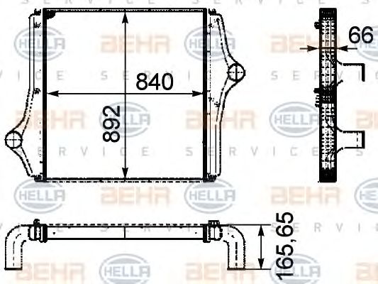 Intercooler, compresor