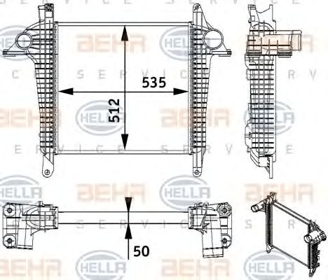 Intercooler, compresor