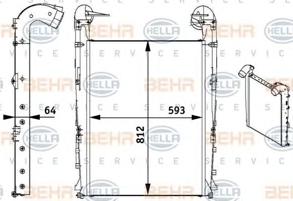 Intercooler, compresor