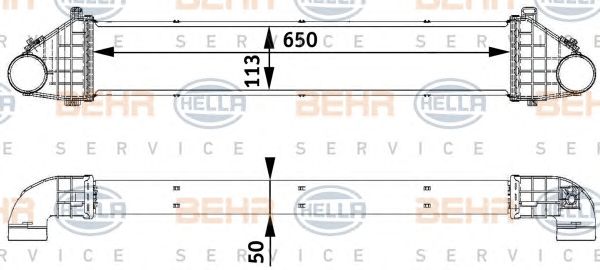 Intercooler, compresor