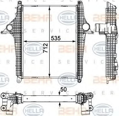 Intercooler, compresor