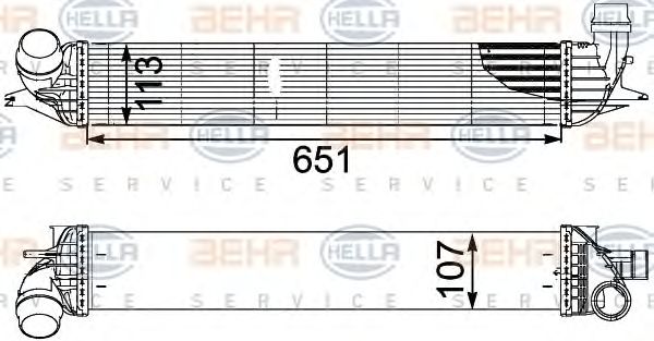 Intercooler, compresor RENAULT LAGUNA 07-