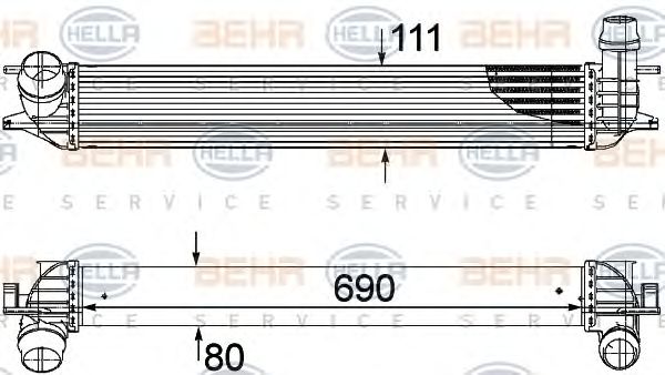 Intercooler, compresor RENAULT LAGUNA 1,5 DCI 07-