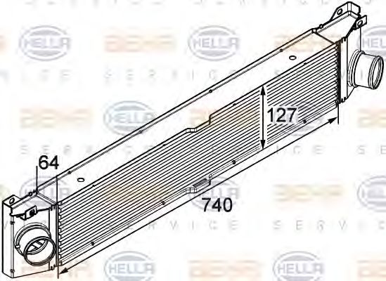 Intercooler, compresor CITROEN JUMPER 2,2HDI/3,0HDI DUCATO/JUMPER 06-