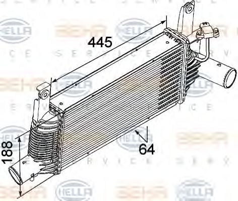 Intercooler, compresor NISSAN PATHFINDER 2,5DCI NAVARA 2,5DCI