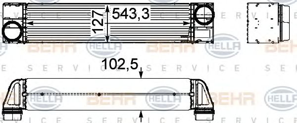 Intercooler, compresor