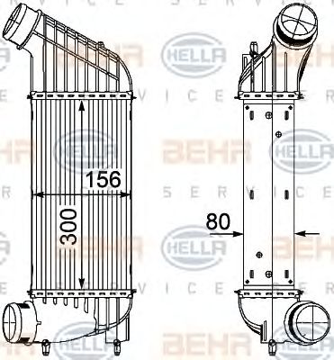 Intercooler, compresor CITROEN JUMPY 2,0HDI 06- FIAT SCUD