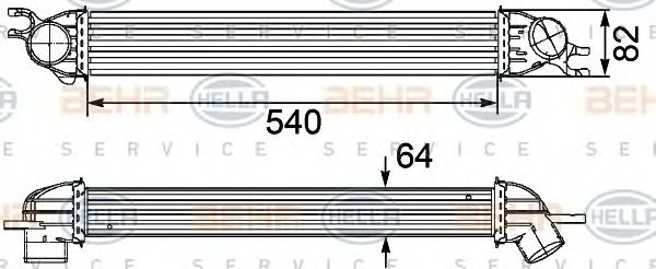 Intercooler, compresor MINI COOPER S ONE 1,6D