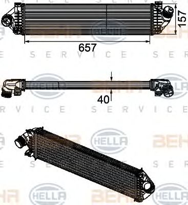 Intercooler, compresor FORD FOCUS 1,6-2,0TDCI 04-