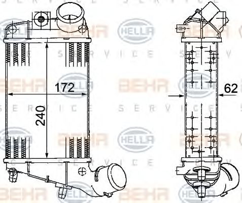 Intercooler, compresor