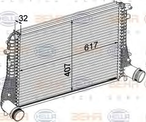 Intercooler, compresor VW GOLF 6 1,6-2,0TDI 09-