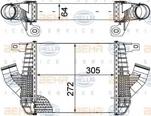 Intercooler, compresor