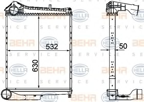 Intercooler, compresor