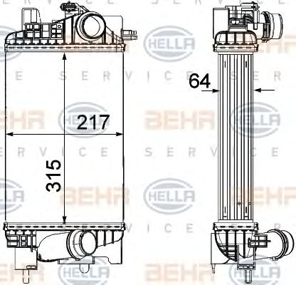 Intercooler, compresor