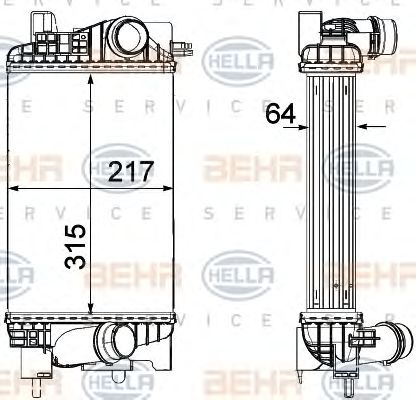 Intercooler, compresor