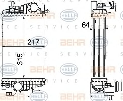 Intercooler, compresor