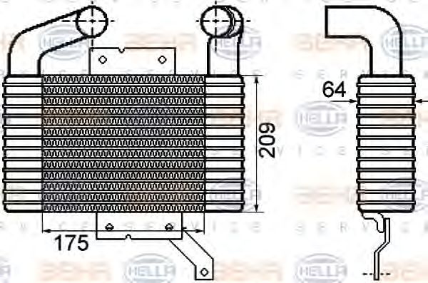 Intercooler, compresor