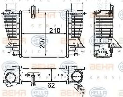 Intercooler, compresor