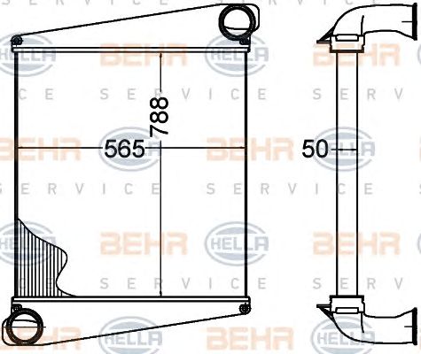 Intercooler, compresor