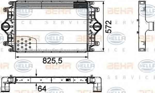 Intercooler, compresor