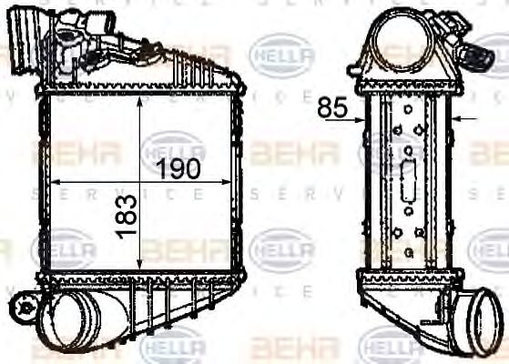 Intercooler, compresor